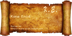 Kuna Enid névjegykártya